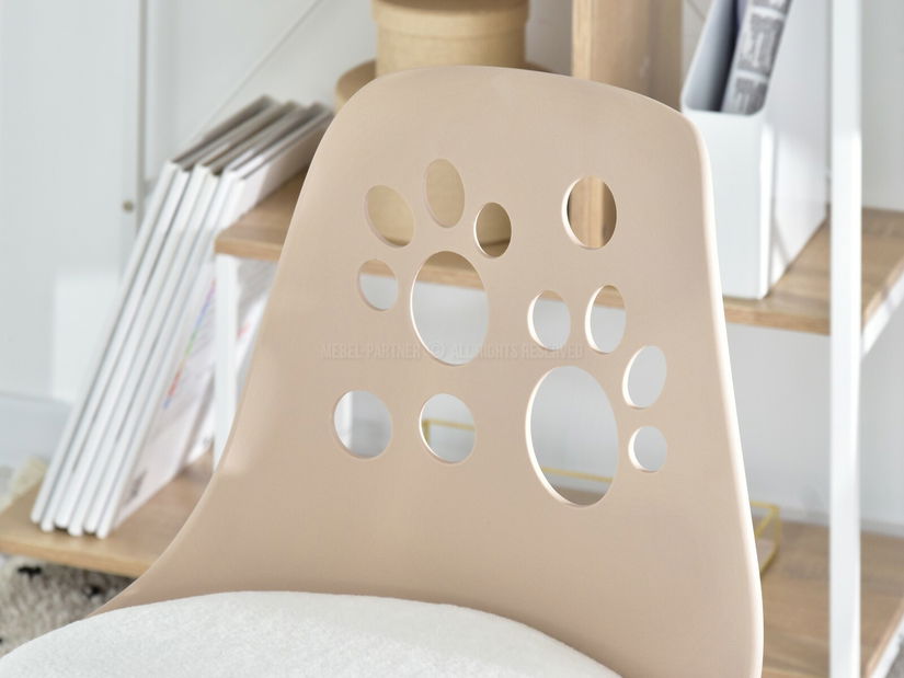 Scaun pentru copii Footy (bej + alb)