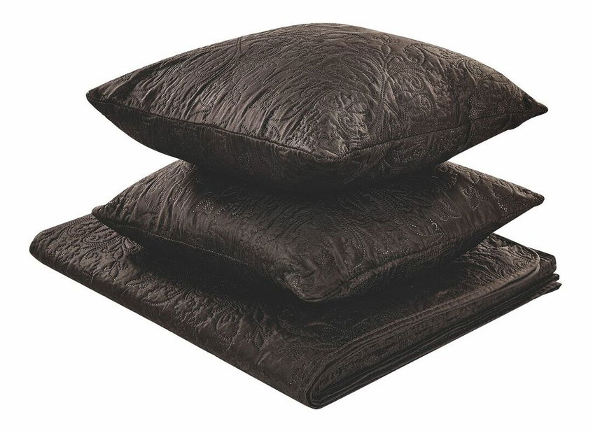 Set prekrivač za krevet + 2 jastuka 220 x 240 cm Rockdale (smeđa) 