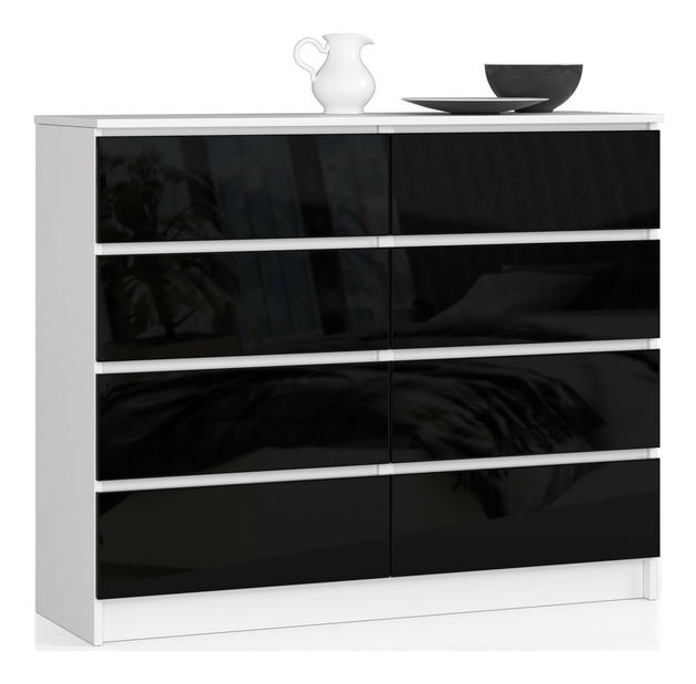 Comodă Kohen (Negru ultra lucios)