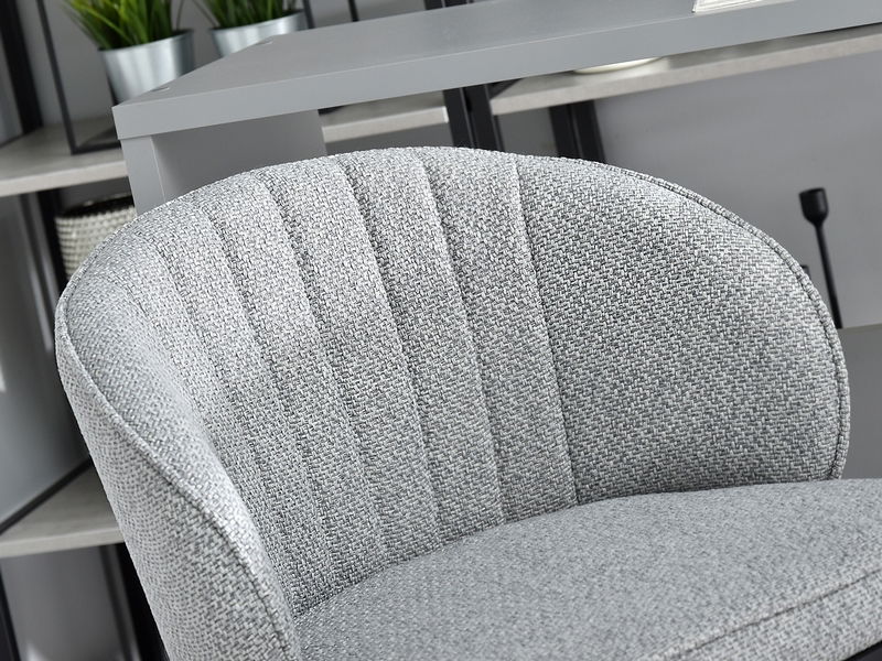 Stolička Farah (sivá + zlatá)