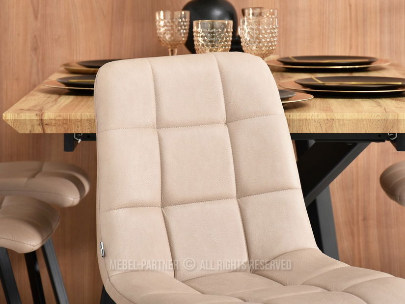 Stolica Luigo (bež + crna)