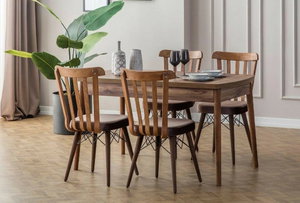 Set dining Fergie (maro) (pentru 4 persoane)