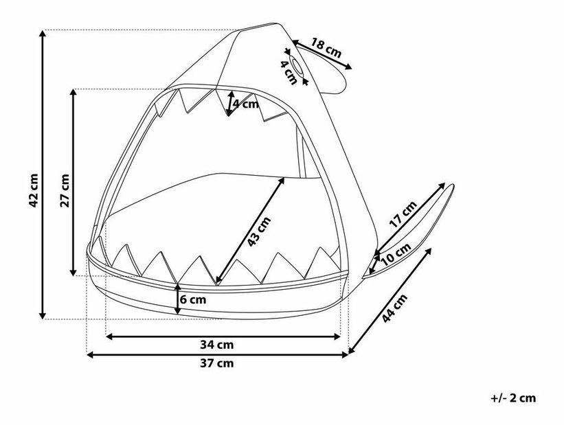 Kutyafekhely Pirza (szürke)