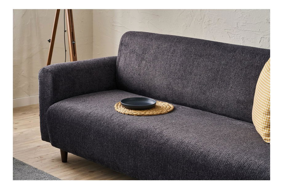 Canapea trei locuri Noyalepo C (antracit + Nuc)