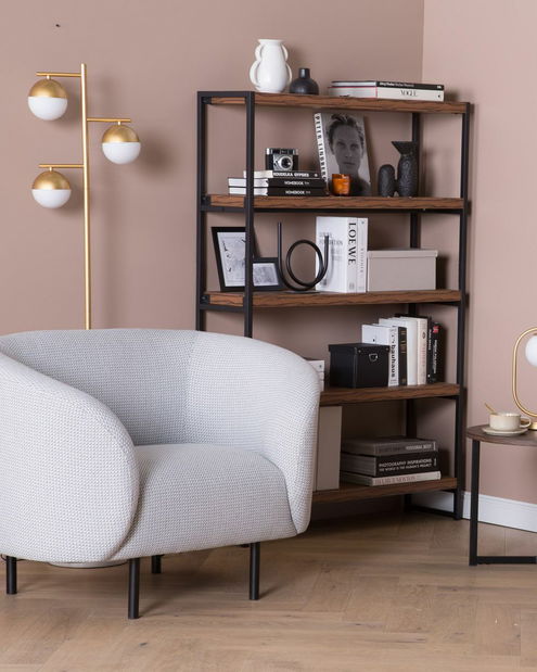 Fotel Leon (fehér + fekete)