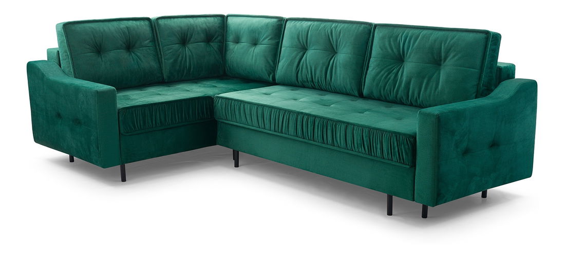 Sarokkanapé Aisha (zöld) (B)