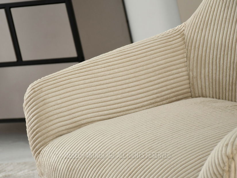 Fotoliu relax Condorin (nisipiu + negru) (cu suport)