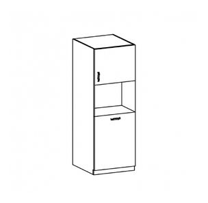 Dulap pentru alimente Regnar D60P (alb + pin nordic)