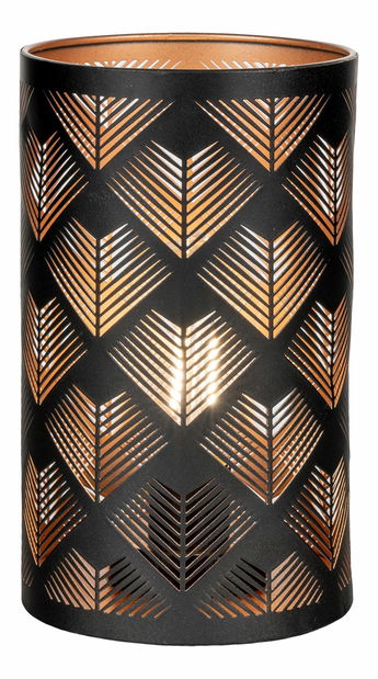 LED svietnik 60 ks Nastelia (čierna + medená)