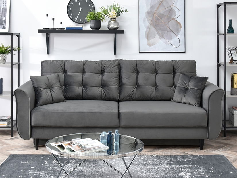 Kétszemélyes kanapé Lirica (fekete)