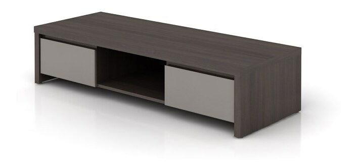 Masă TV Kasey RTV2S (Wenge + Gri ultralucios)