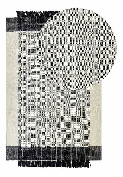 Covor 140 x 200 cm Keten (alb)