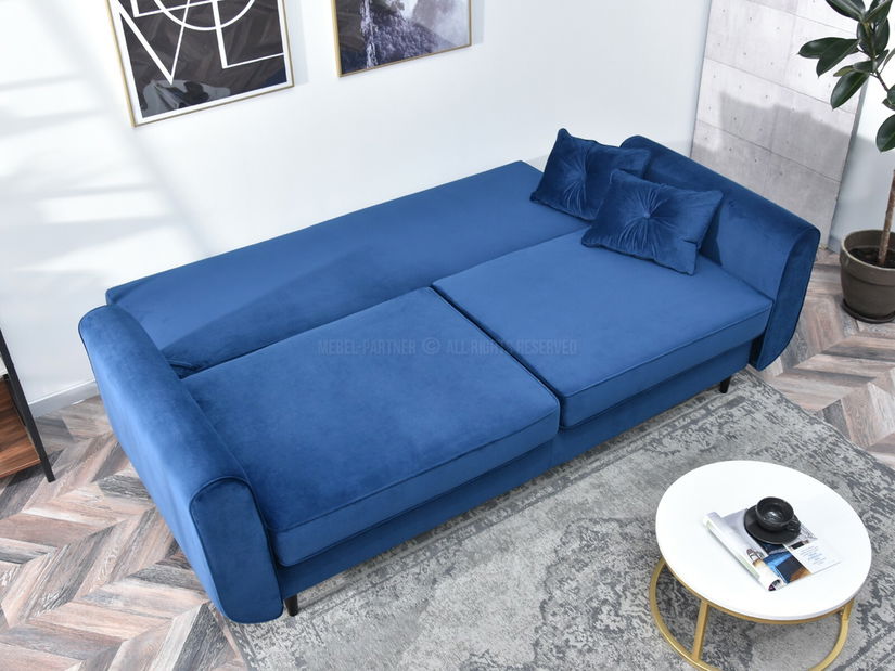 Kétszemélyes kanapé Bacteria (fekete)