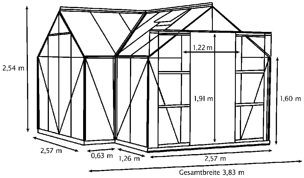 Greenhouse stil special Sirius 13000 (sticlă securizată + verde)