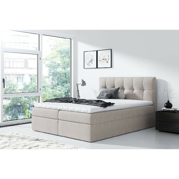 Manželská posteľ Boxspring Maddox (200x200) (Rico 1)