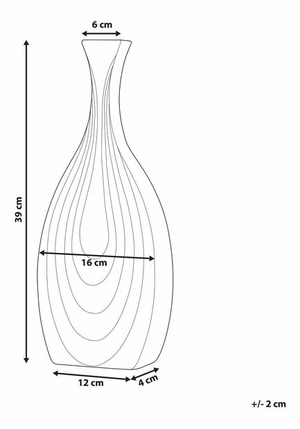 Váza Tiggy (čierna) 