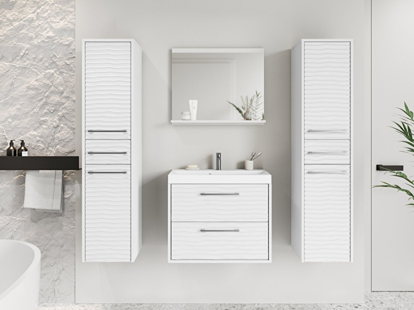 Mobilier baie Tameko III (Alb + Alb) 