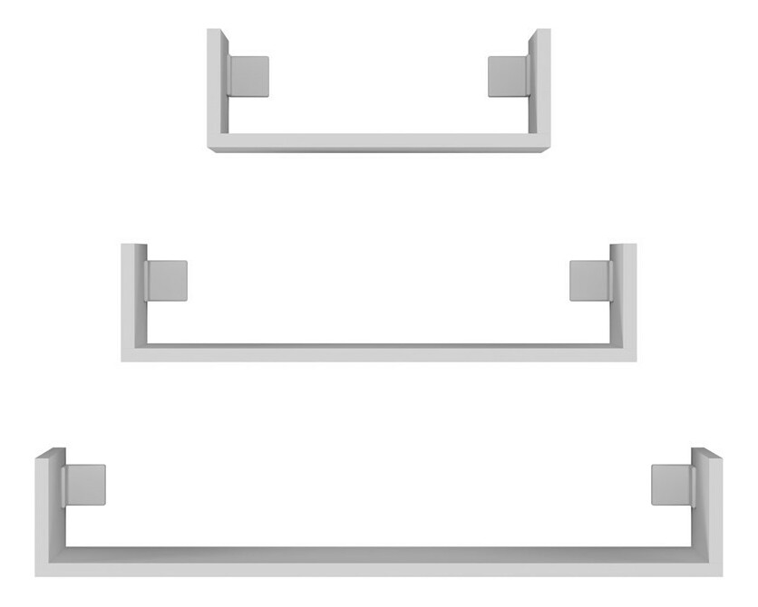 Fali polc szett (3 db.) Manipular 1 (fehér)