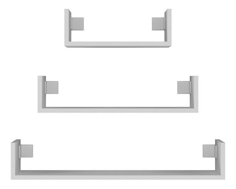 Set 3buc. rafturi de perete Manipular 1 (alb)