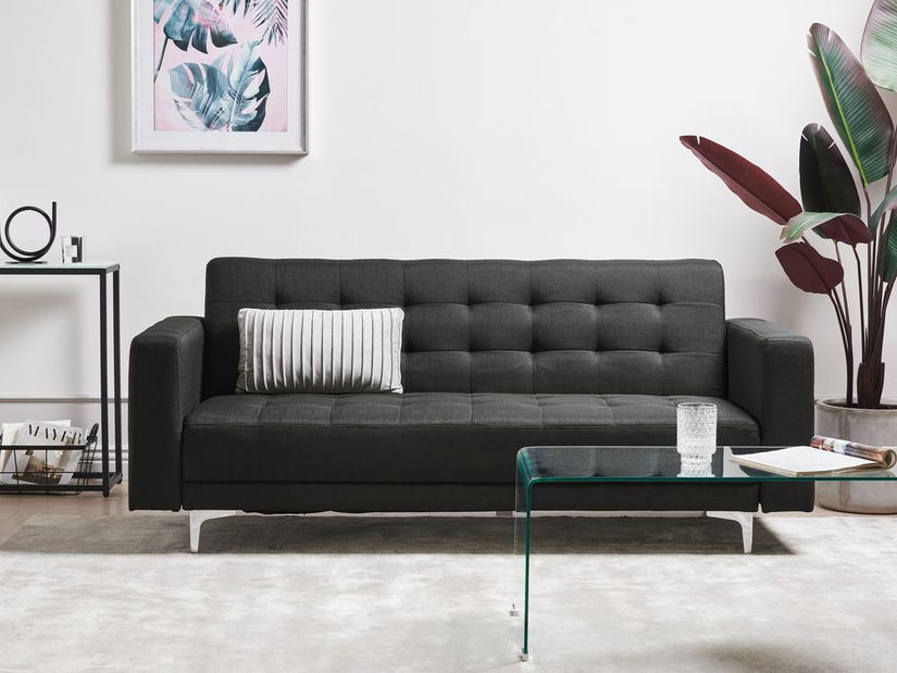 Háromszemélyes kanapé Aberde (fekete)