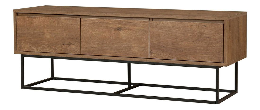 Súprava nábytku do obývacej izby Laxi 18 (orech + čierna)