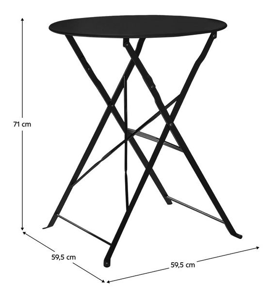 Záhradný set Obas 210970 (čierna) (Pre 2 osoby)
