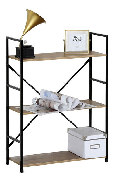 Regál Gloriosa (tölgy + fekete)