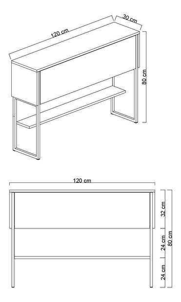 Mobilier living Luna set (Travertin + auriu) 