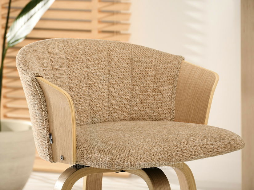 Scaun Helm (bej + stejar)