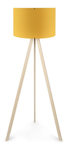 Stojanová lampa Comporollo 1 (žltá + dub)
