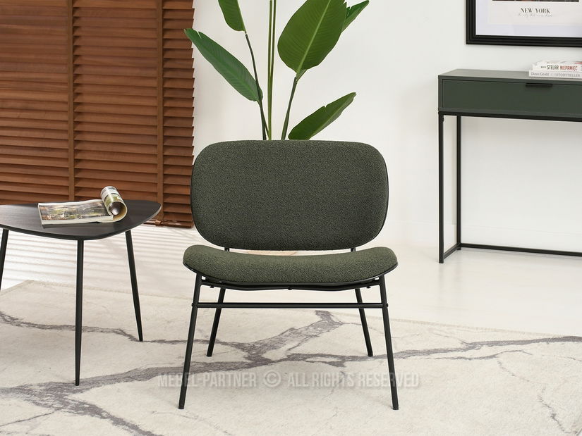 Kreslo Black (zelená + čierna)