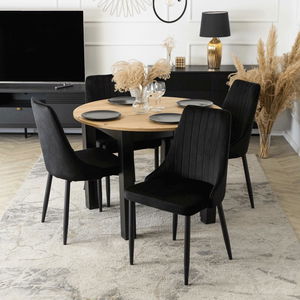 Scaun sufragerie Boquete (negru) 