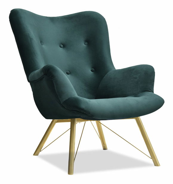 Fotoliu relax Dawntawn (verde + auriu)