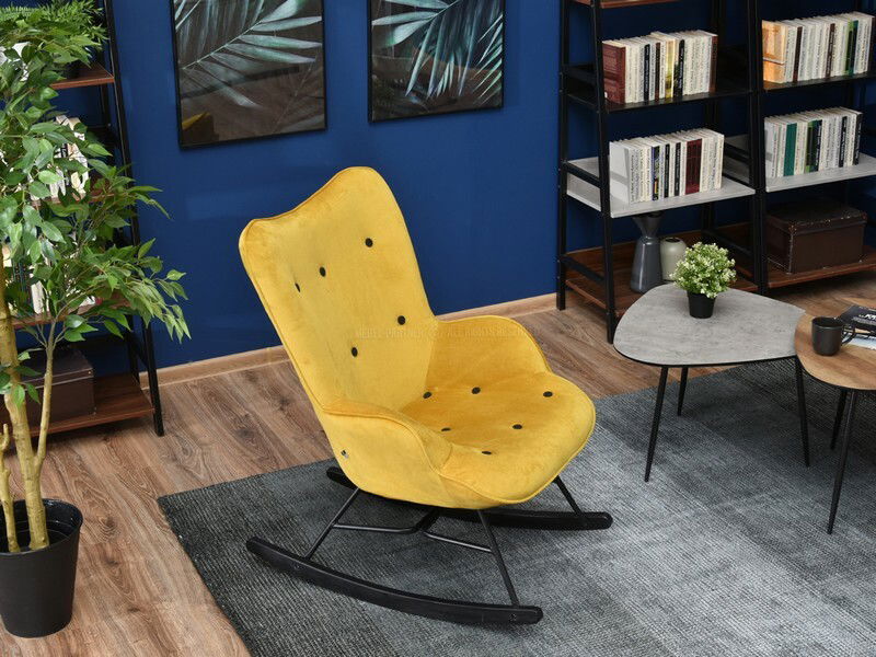 Fotoliu Sibyla (galben + negru)