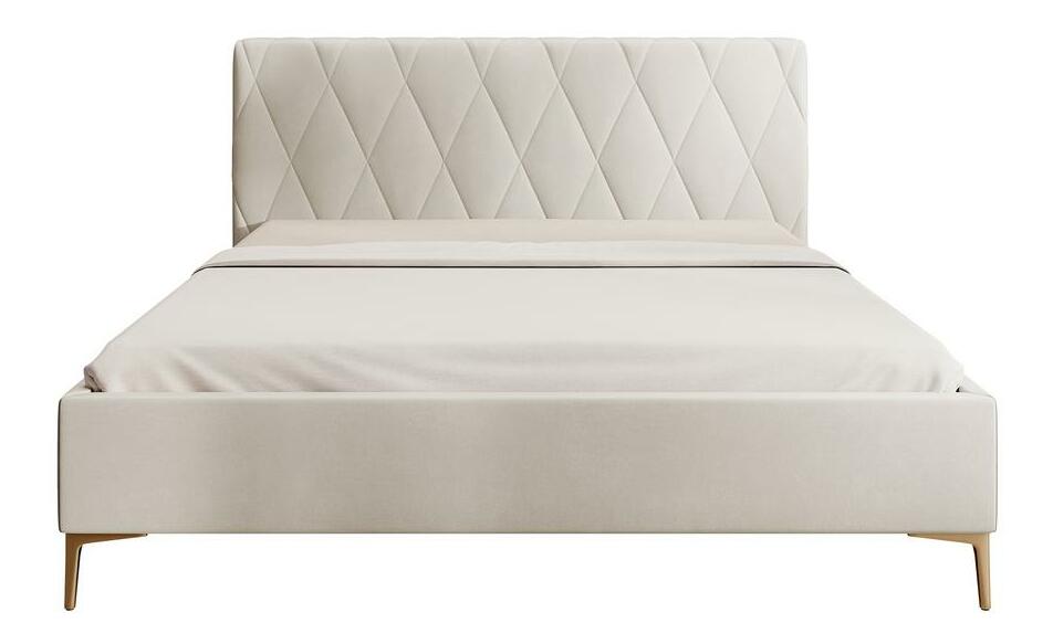 Franciaágy 160 cm Tikka 160 (bézs + arany)