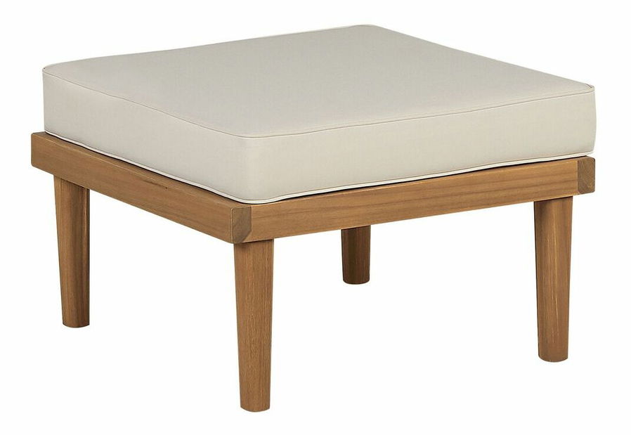 Kerti fotel zsámollyal Blas (világos fa)