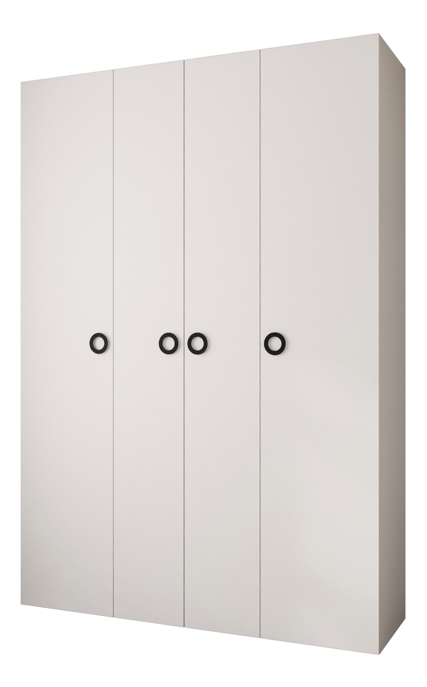 Šatníková skriňa 170 cm Carmela 40-1 (biela + čierna)