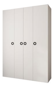 Šatníková skriňa 170 cm Carmela 40-1 (biela + čierna)