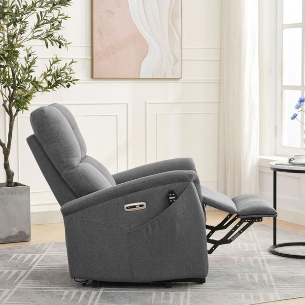 Polohovacie kreslo Tesalureza (sivá)