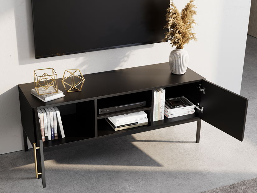 TV stolík Loyd (čierna matná)