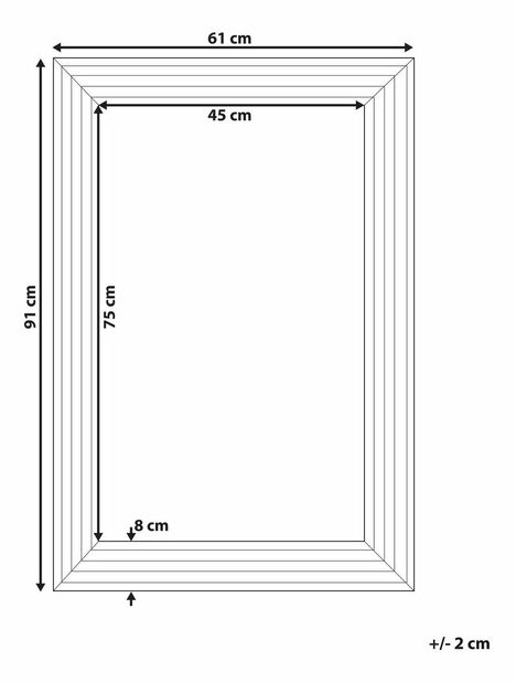Falitükör Chur (ezüst)