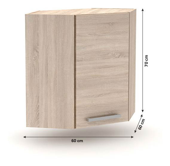 Gornji kuhinjski ormarić kutni NOPL OH Tempo Kondela Noliana (hrast sonoma)