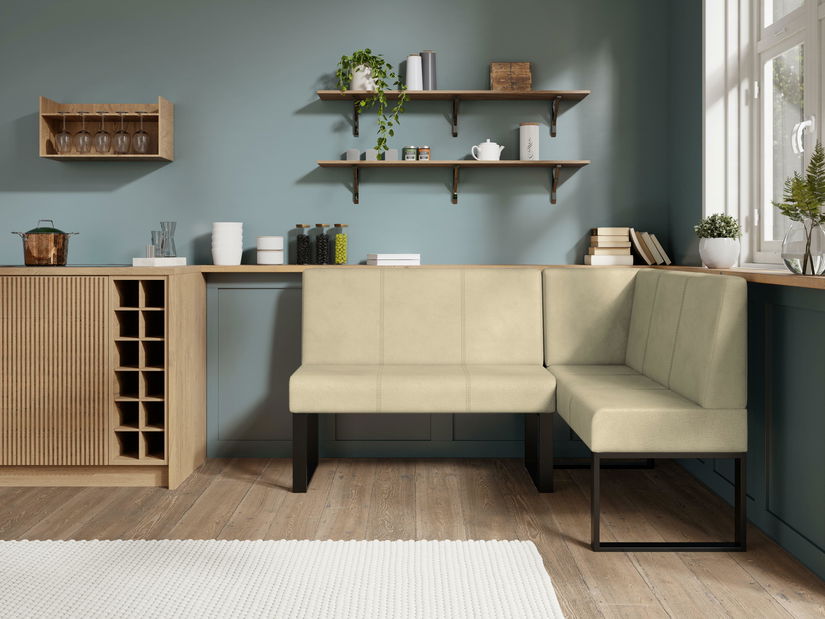 Kuhinjska kutna klupa Bernio 130x170 (krem) (D)