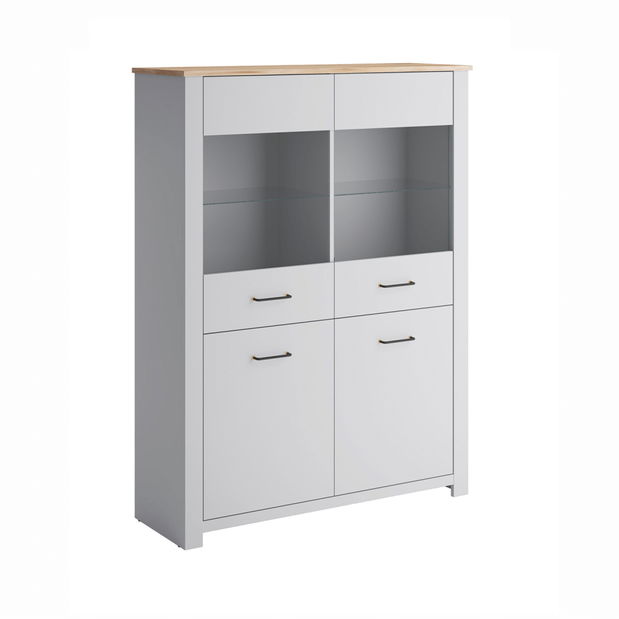 U alakú sarokkanapé Esa (fehér + szürke)