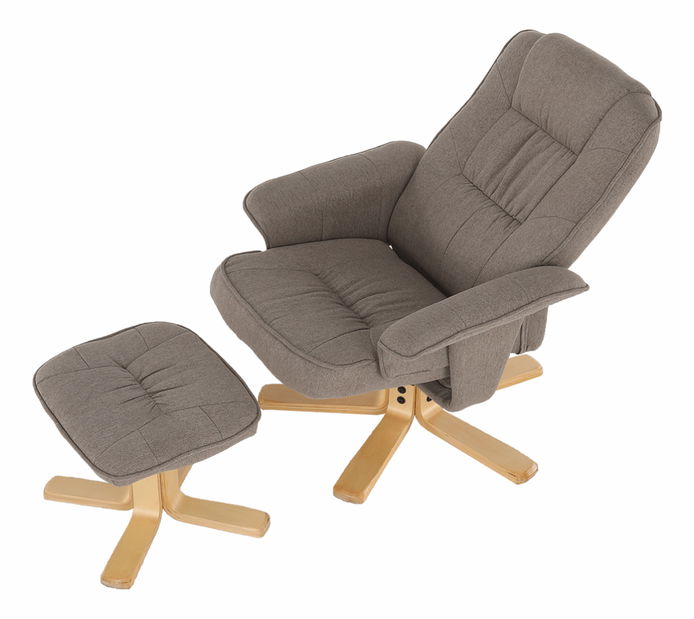 Relaxációs fotel Lerato (barnásszürke)