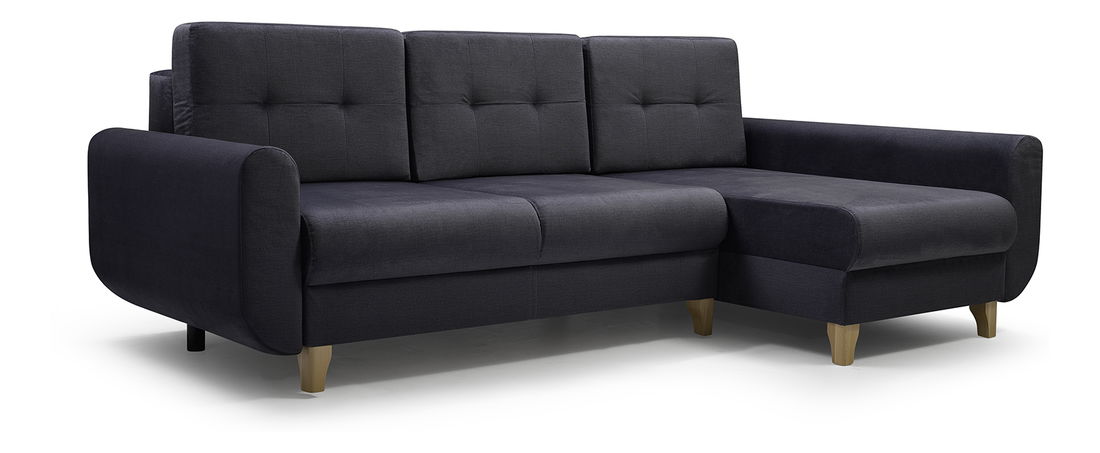 Rohová sedačka Bonny (čierna) (P)