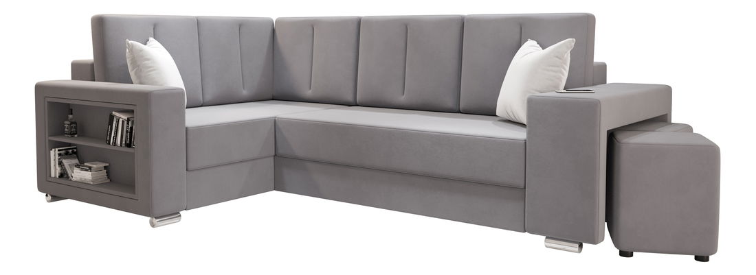 Sarok ülőgarnitúra Lush (világosszürke) (B)
