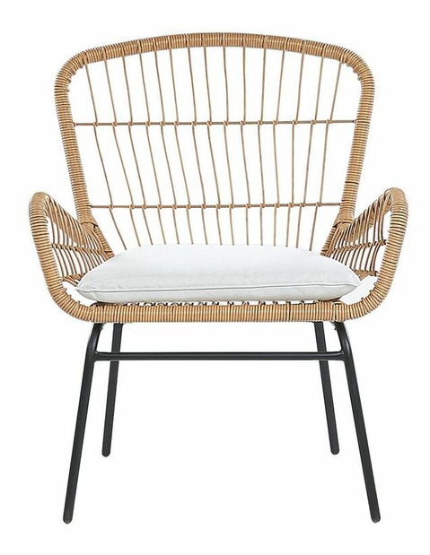 Záhradný set LOBERO (svetlohnedá) (pre 2 osoby)