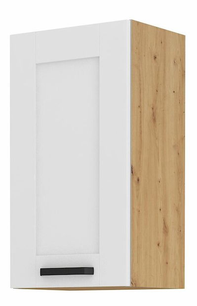 Dulap superior bucătărie Lucid 45 G 72 1F (stejar artisan + alb)