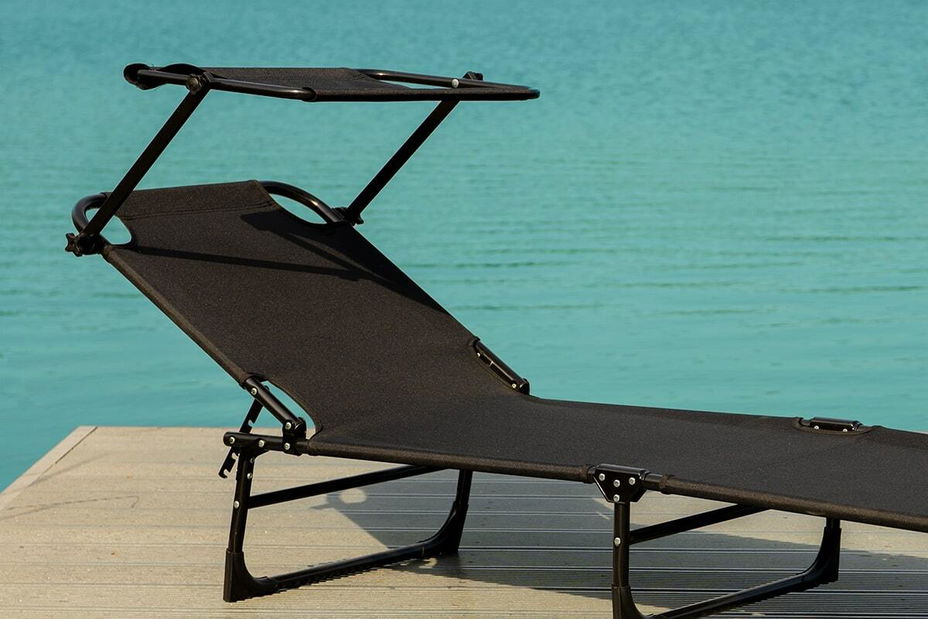 Șezlong de grădină Eden (Negru) *vânzare